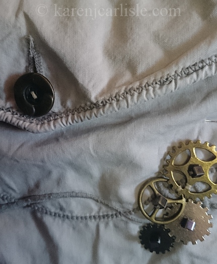 7 sewing on cogs and replacing buttons